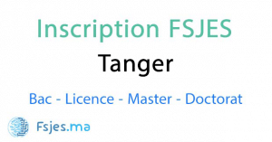 inscription FSJES Tanger 2020-2021